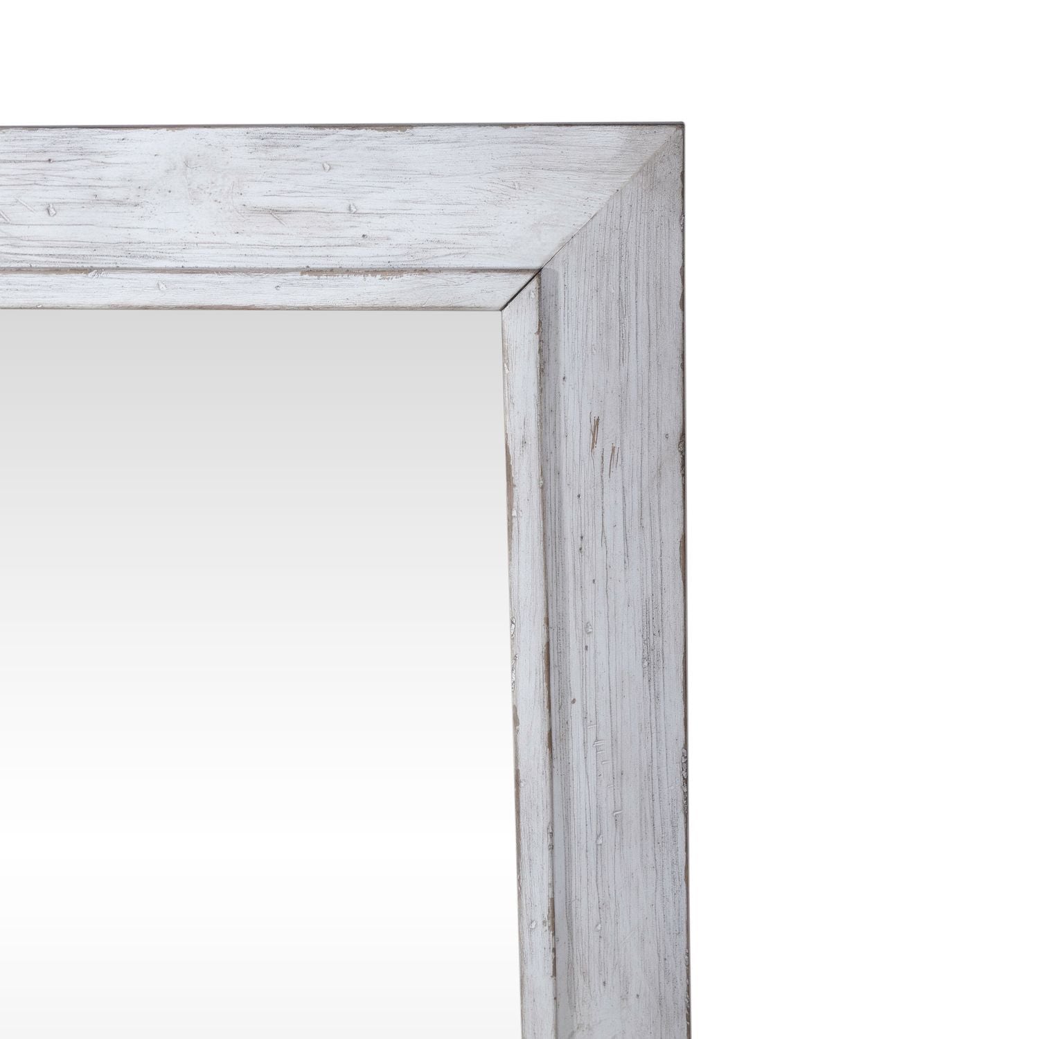 River Place - Mirror - Riverstone White & Tobacco