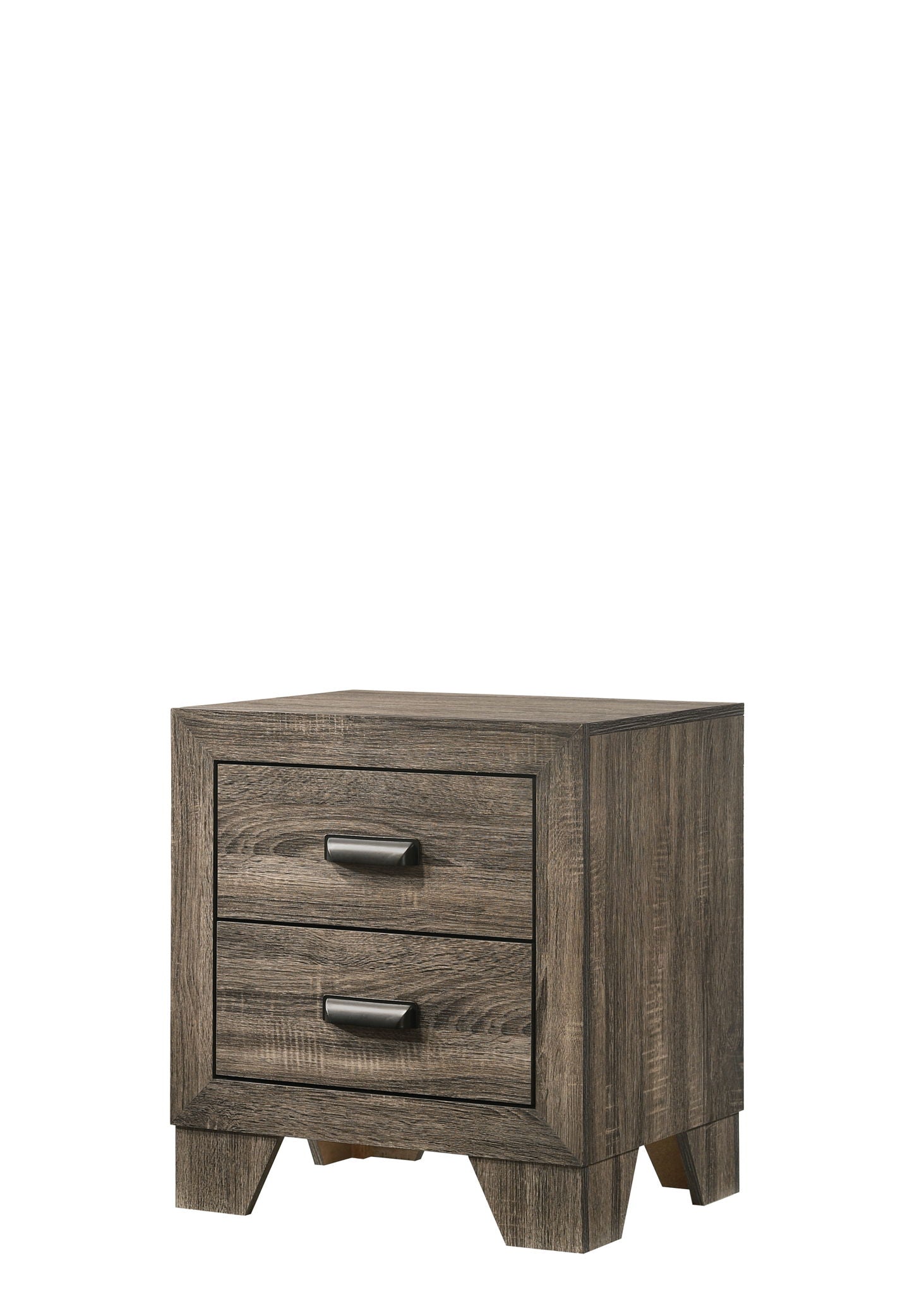 Millie - Full 5 Piece Upholstered Bedroom Set - Warm Gray
