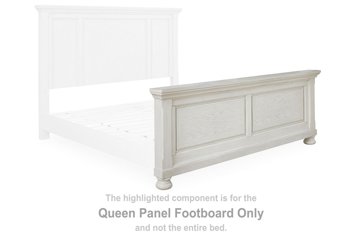 Robbinsdale - Queen Panel Footboard - Antique White