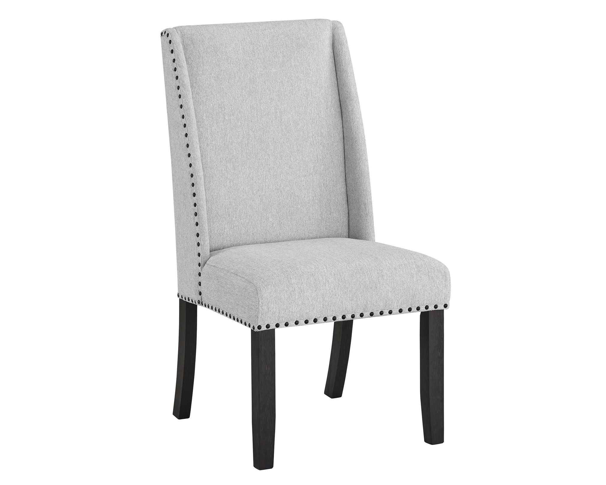 Vance - 6 Piece Dining Room Set With 4 Wing Dining Chairs & Bench - White / Gray