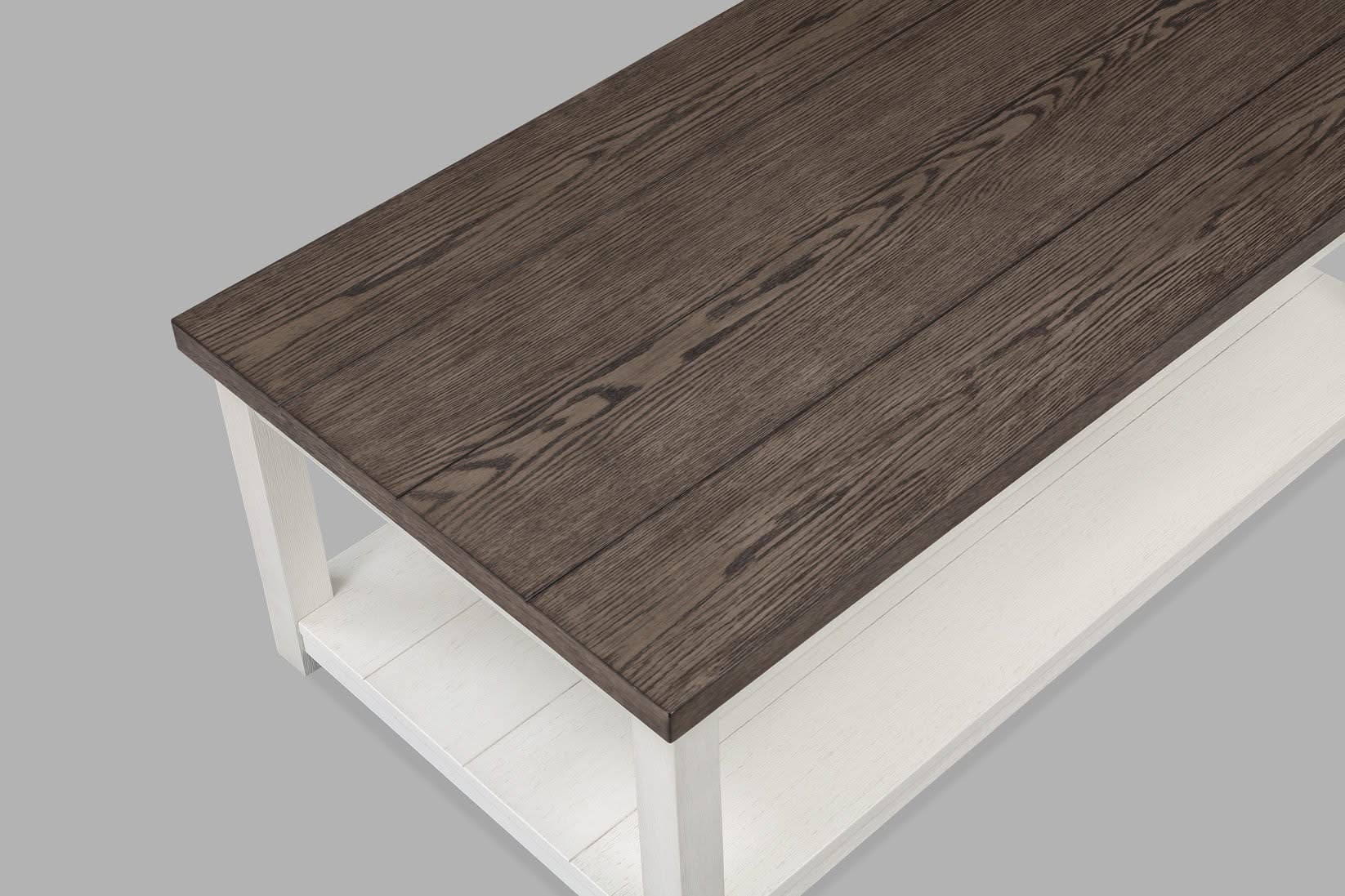 Dakota - Coffee Table With Casters - White