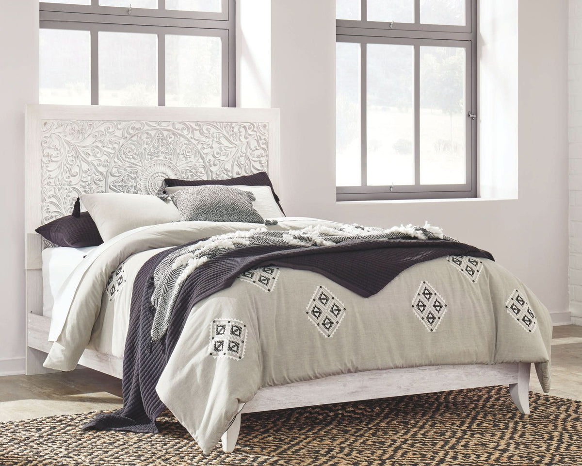 Paxberry - Queen Panel Headboard - Whitewash