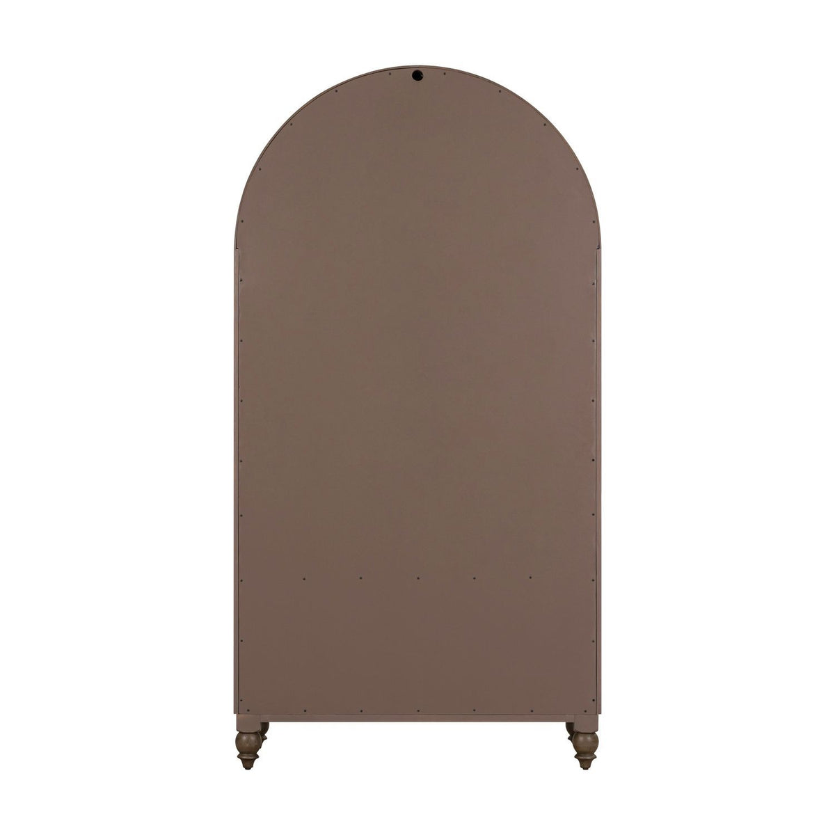 Americana Farmhouse - Arched Display Cabinet - Dusty Taupe