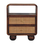 Larissa - 2 Drawer Nightstand - Brown