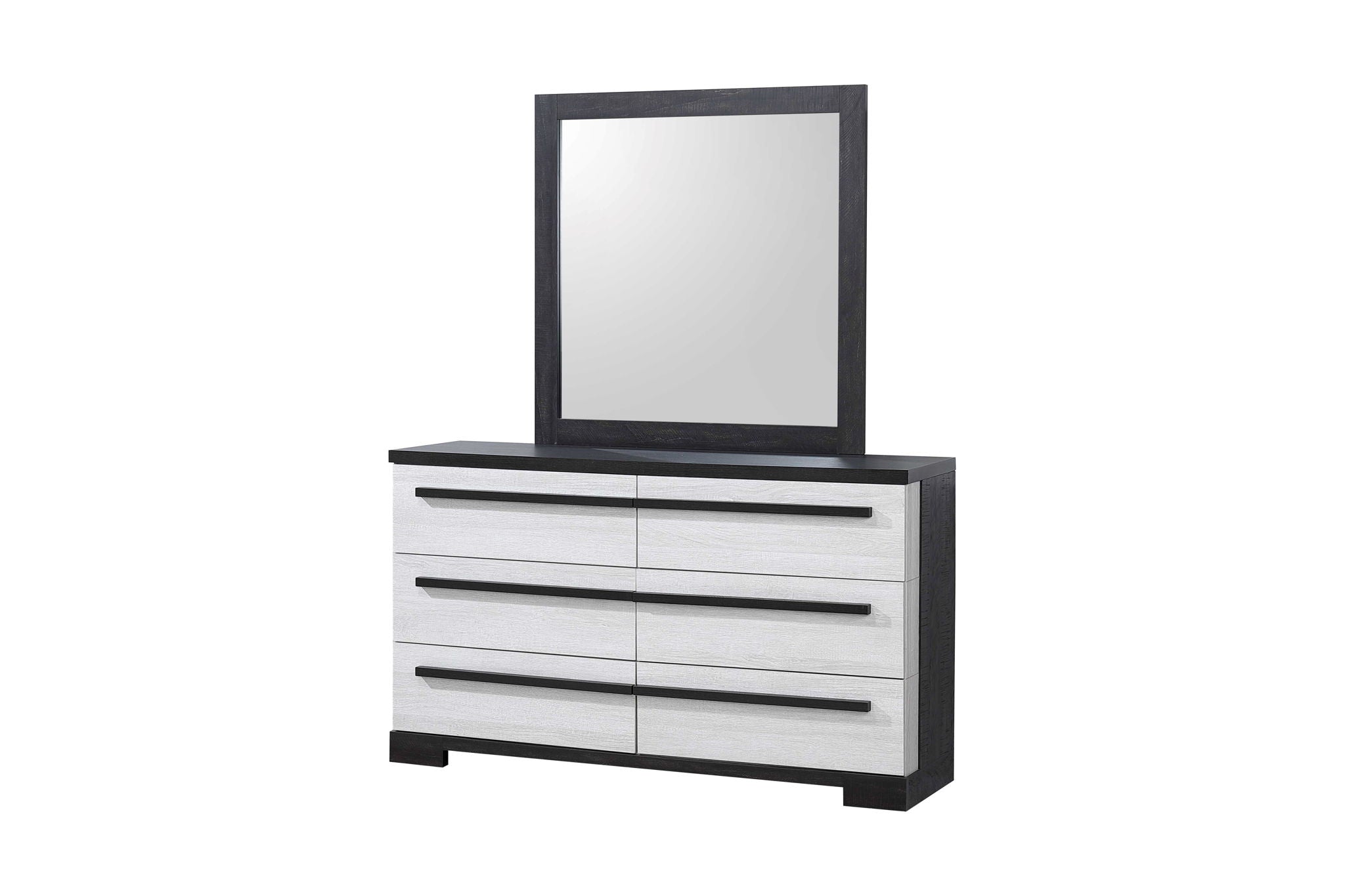 Remington - King 5 Piece Bedroom Set - Black / White