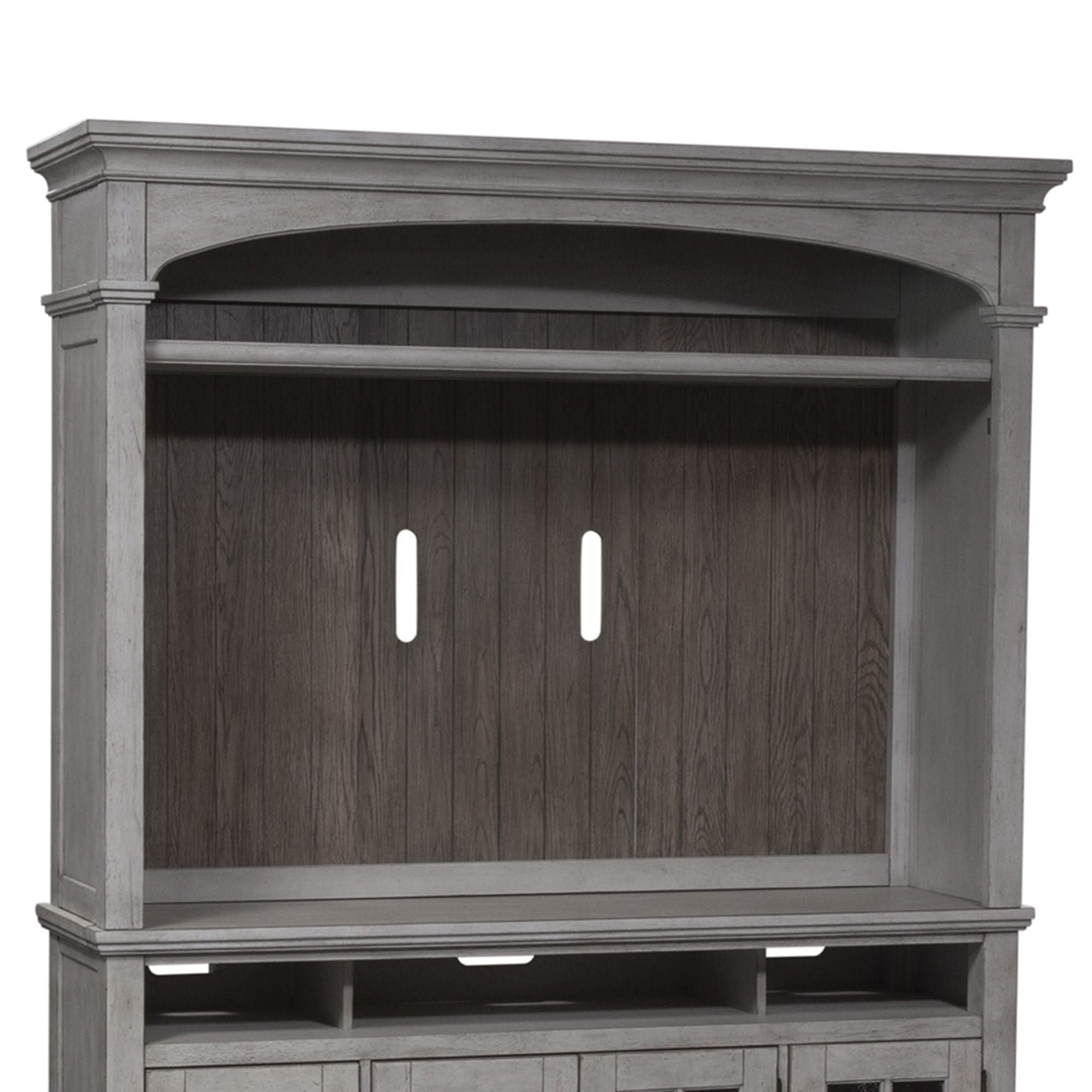 Heartland - Entertainment Hutch - Antique White / Tobacco Tops