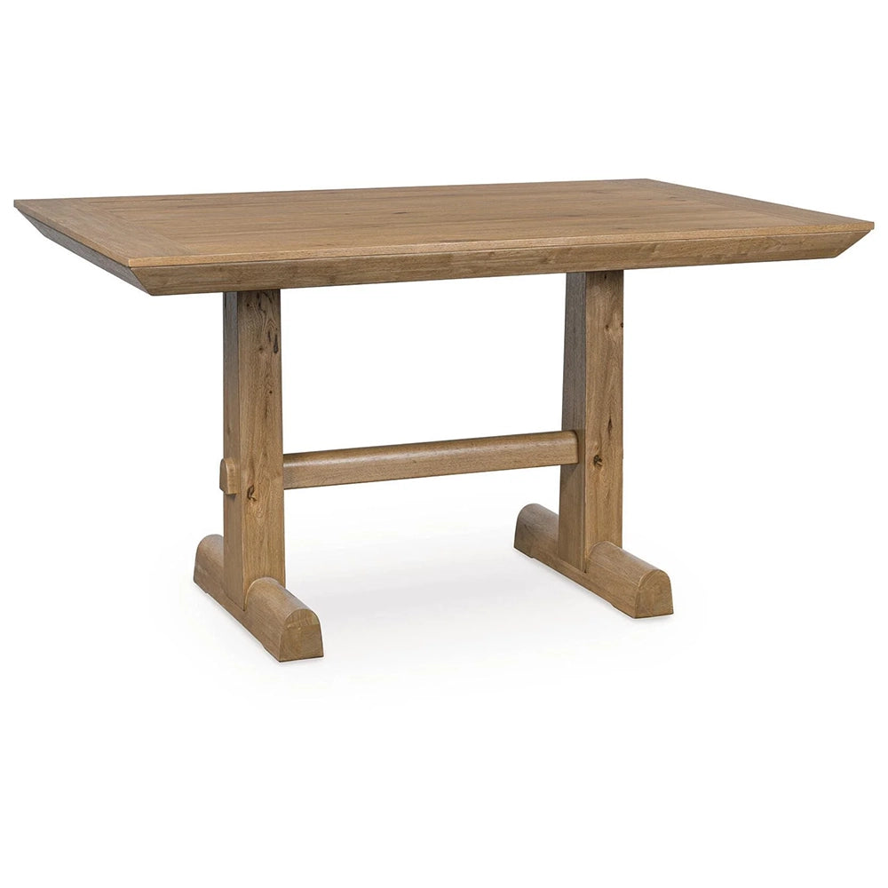 Country Living Brown Rustic Farmhouse 7-Piece Counter Height Dining Set with 6 Swivel Stools