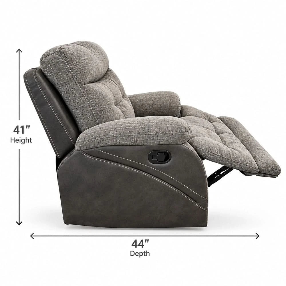 Cowboy Granite Contemporary Manual Glider Recliner