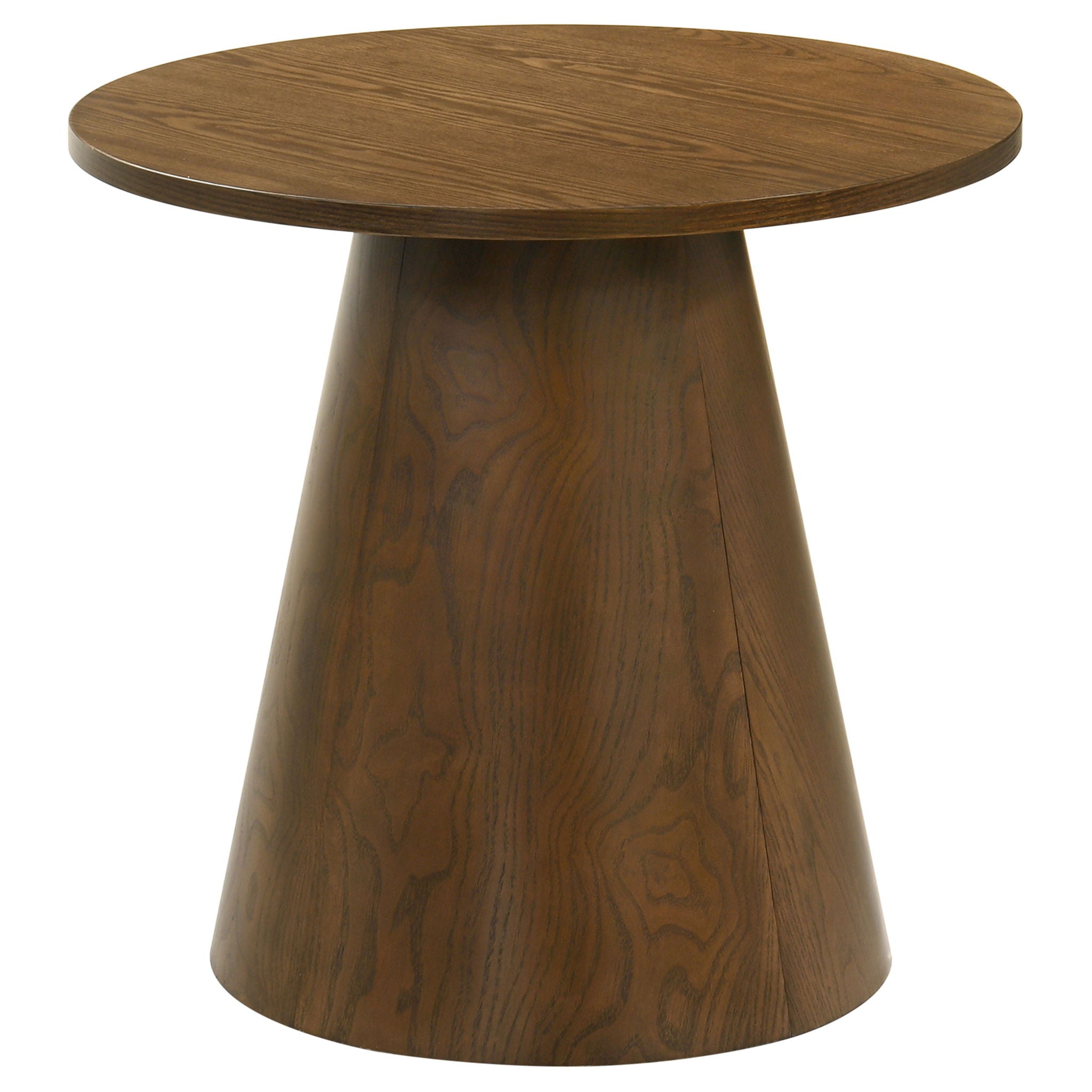 Franklin 3-piece Round Pedestal Coffee Table Set Dark Brown