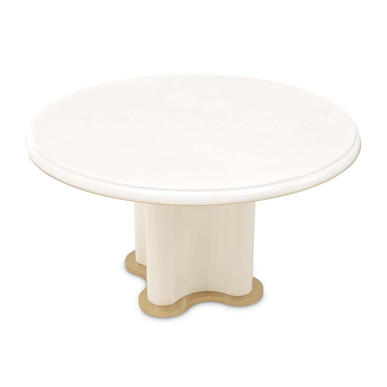 La Terrazza - 54" Round Dining Table - Creamy Pearl