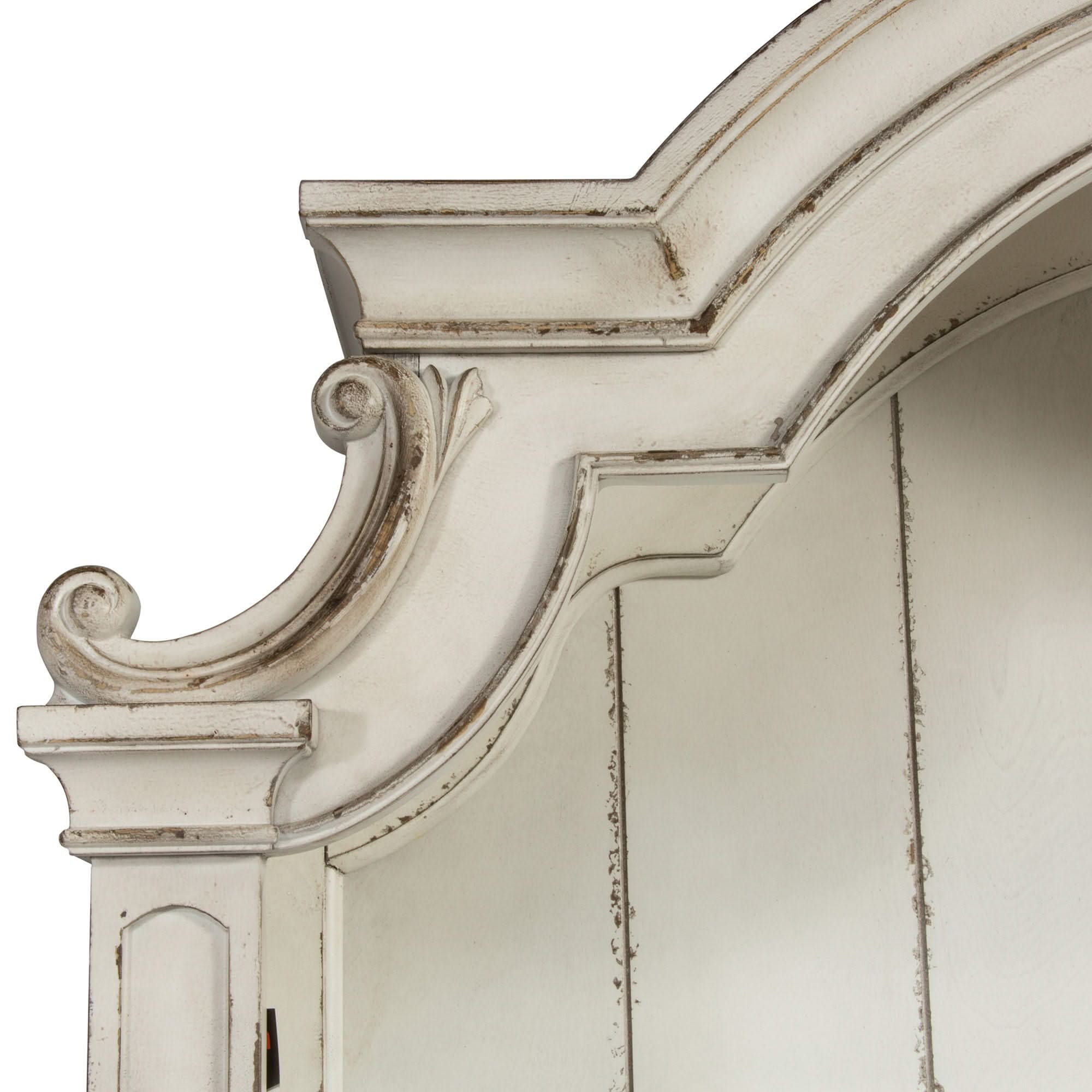 Magnolia Manor - Credenza Hutch - Antique White