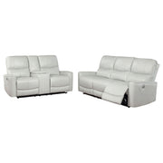 Greenfield 2-piece Power Reclining Sofa Set Dove Grey