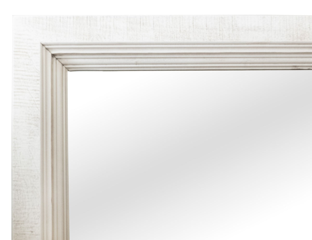 Stoa - Mirror - White / Brown