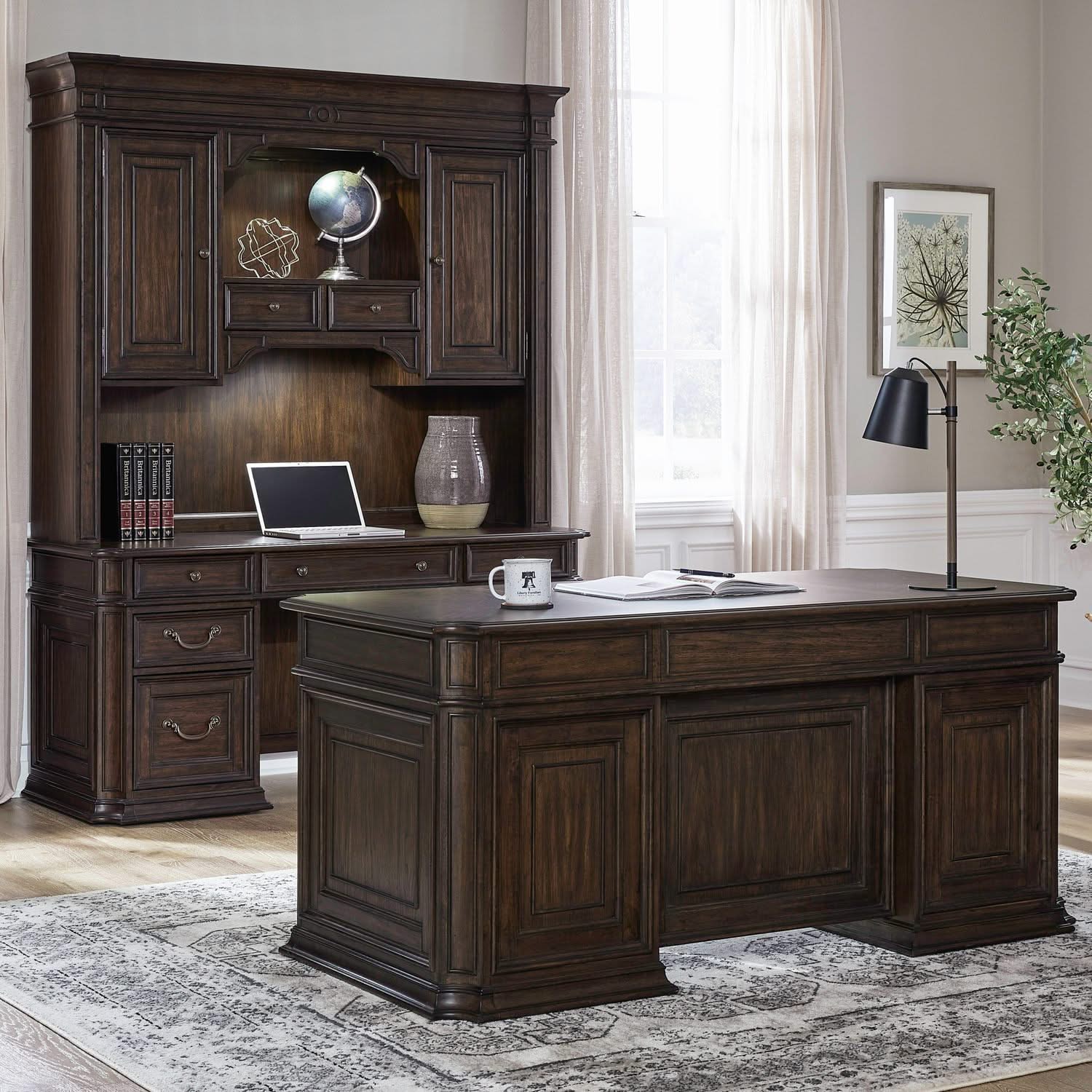 Providence Park - 5 Piece Jr Executive Set - Chateau Brown