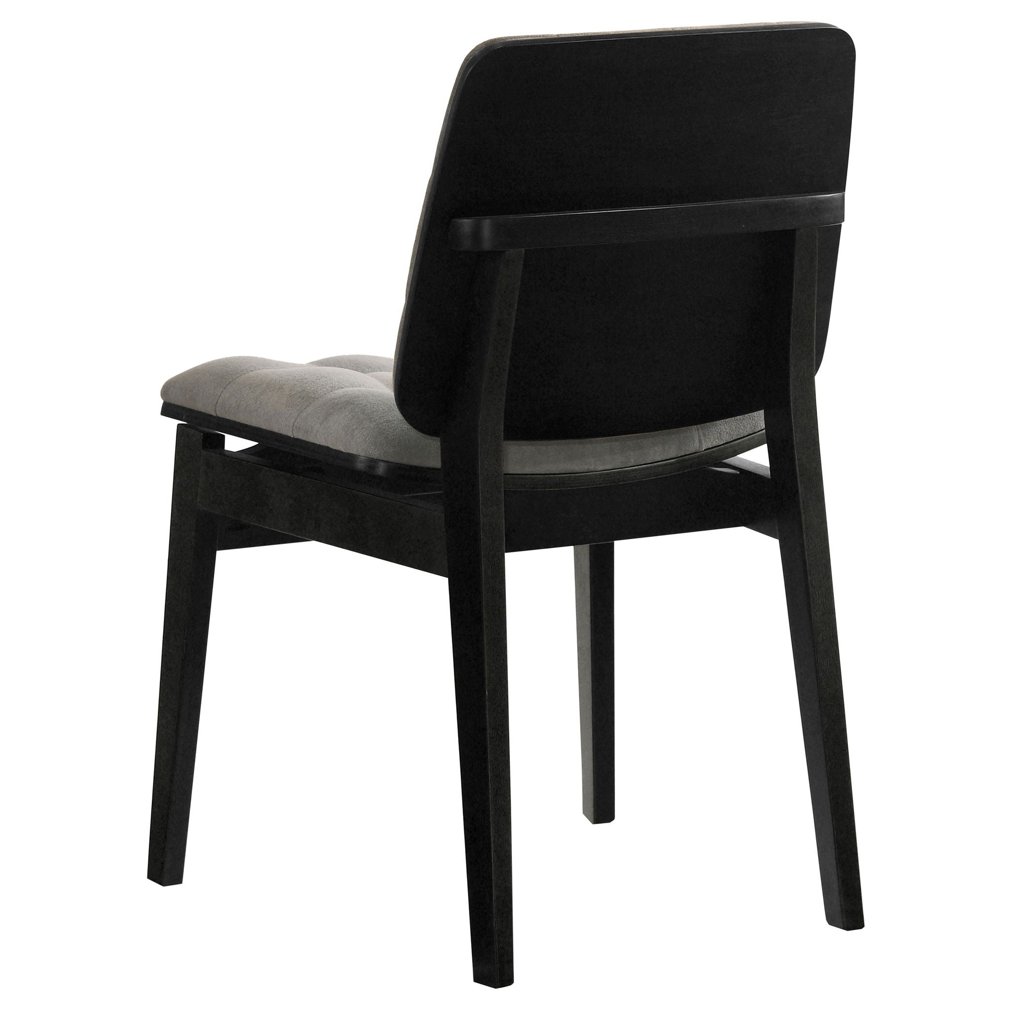 Redbridge Velvet Upholstered Side Chair Grey and Black (Set of 2)