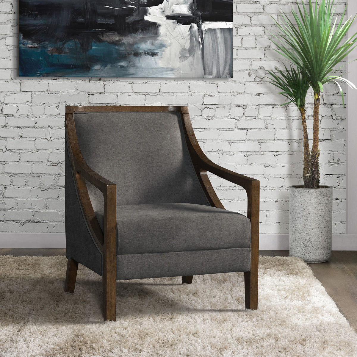 Hopkins - Chair With Brown Arm