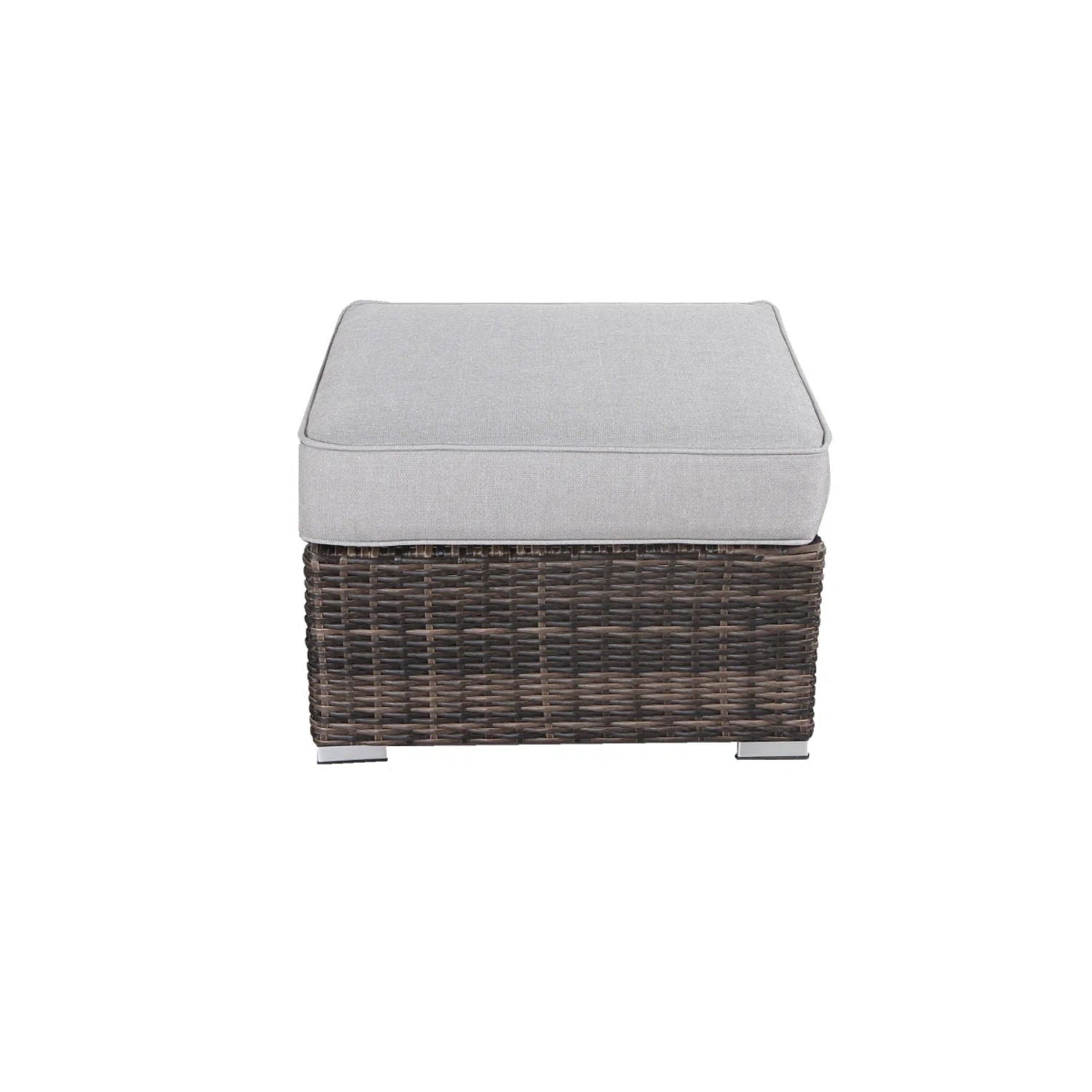 Stylish Outdoor Ottoman With Cushion For Comfort