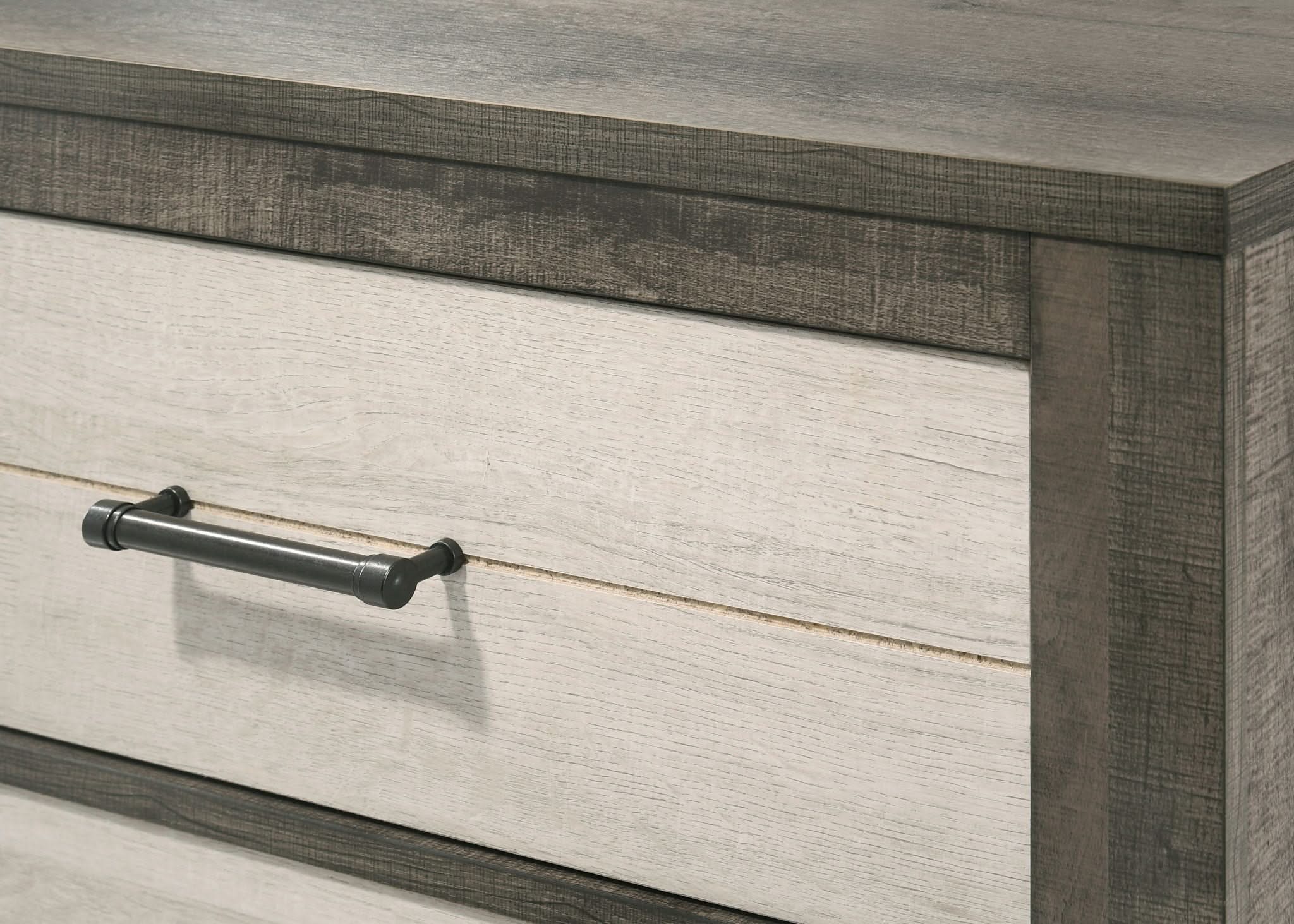 Rhett - Dresser & Mirror - Chalk / Gray