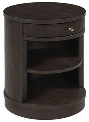 Leighmour - Accent Table - Dark Brown