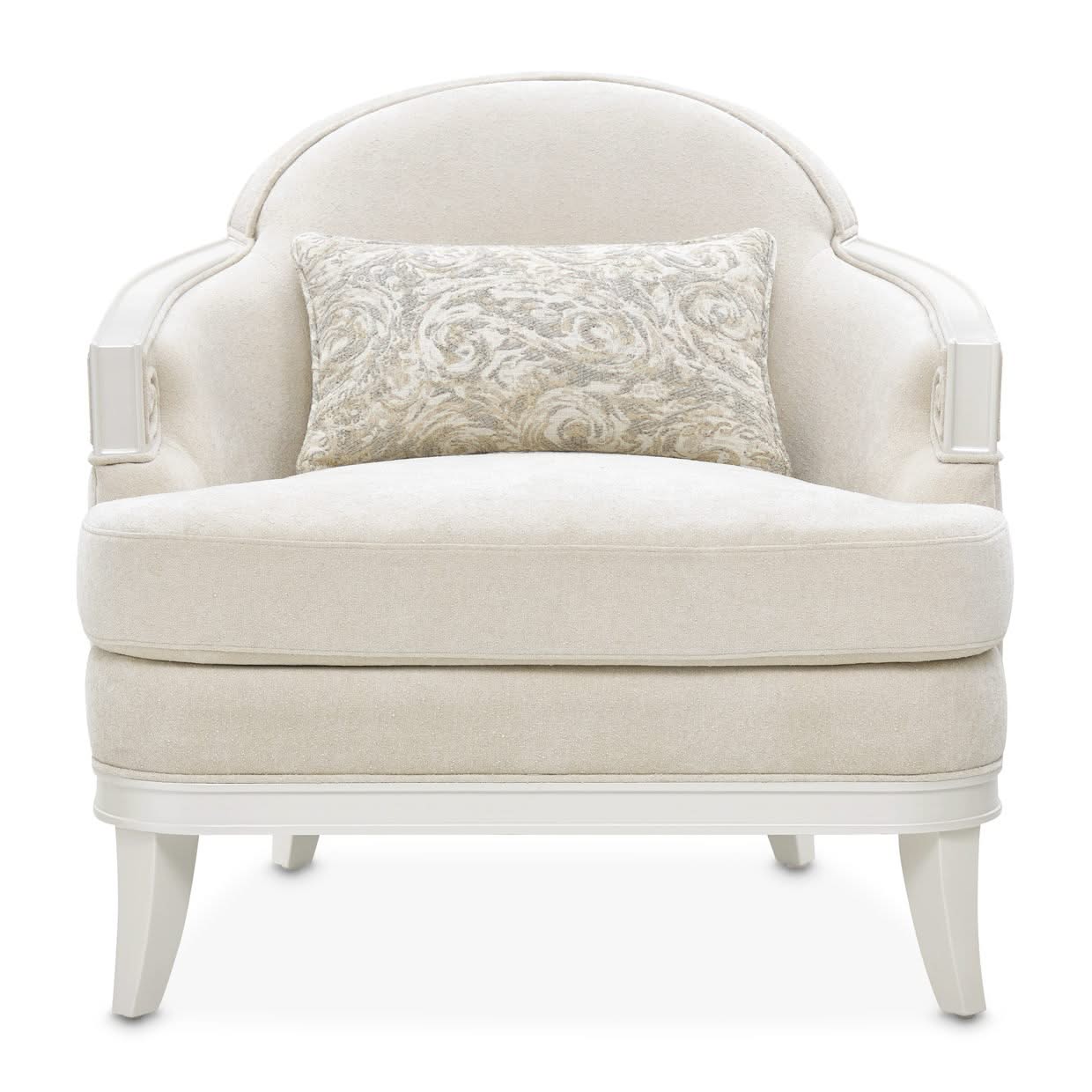 La Marisia - Chenille Matching Chair - Tranquil / Creamy Pearl