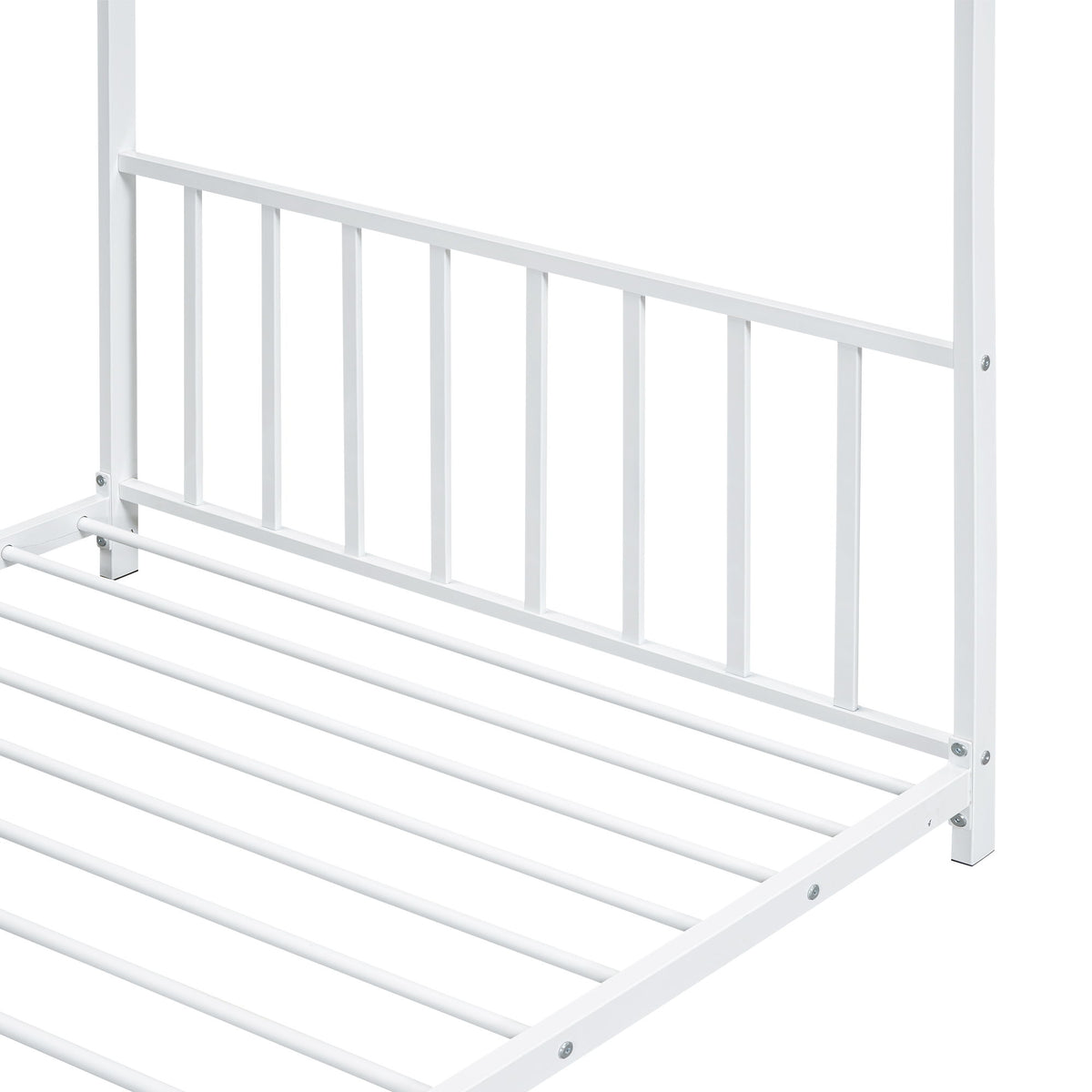 Metal House Platform Bed With Modern Design And Durable Frame