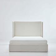 Carmen - Minimalist Upholstered Wingback Bed Frame With High Headboard