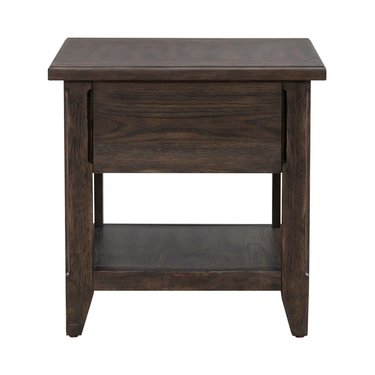 Paradise Valley - Rectangular End Table - Saddle Brown