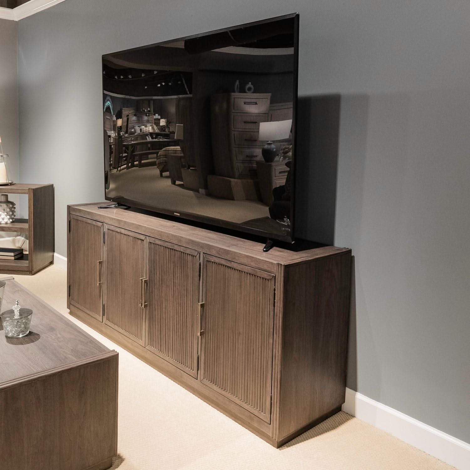 Modern Edge - 77" TV Console - Caffe