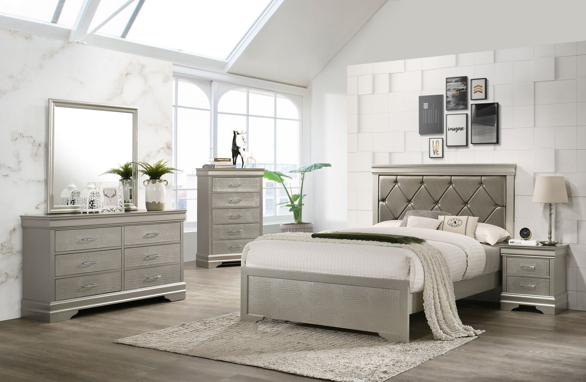 Amalia - Nightstand - Silver