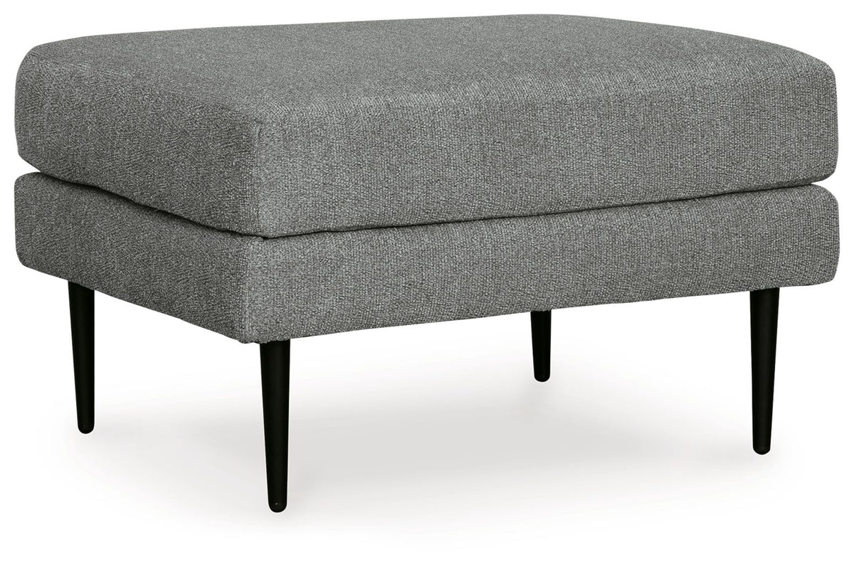 Hazela - 2 Pc. - Chair, Ottoman - Charcoal