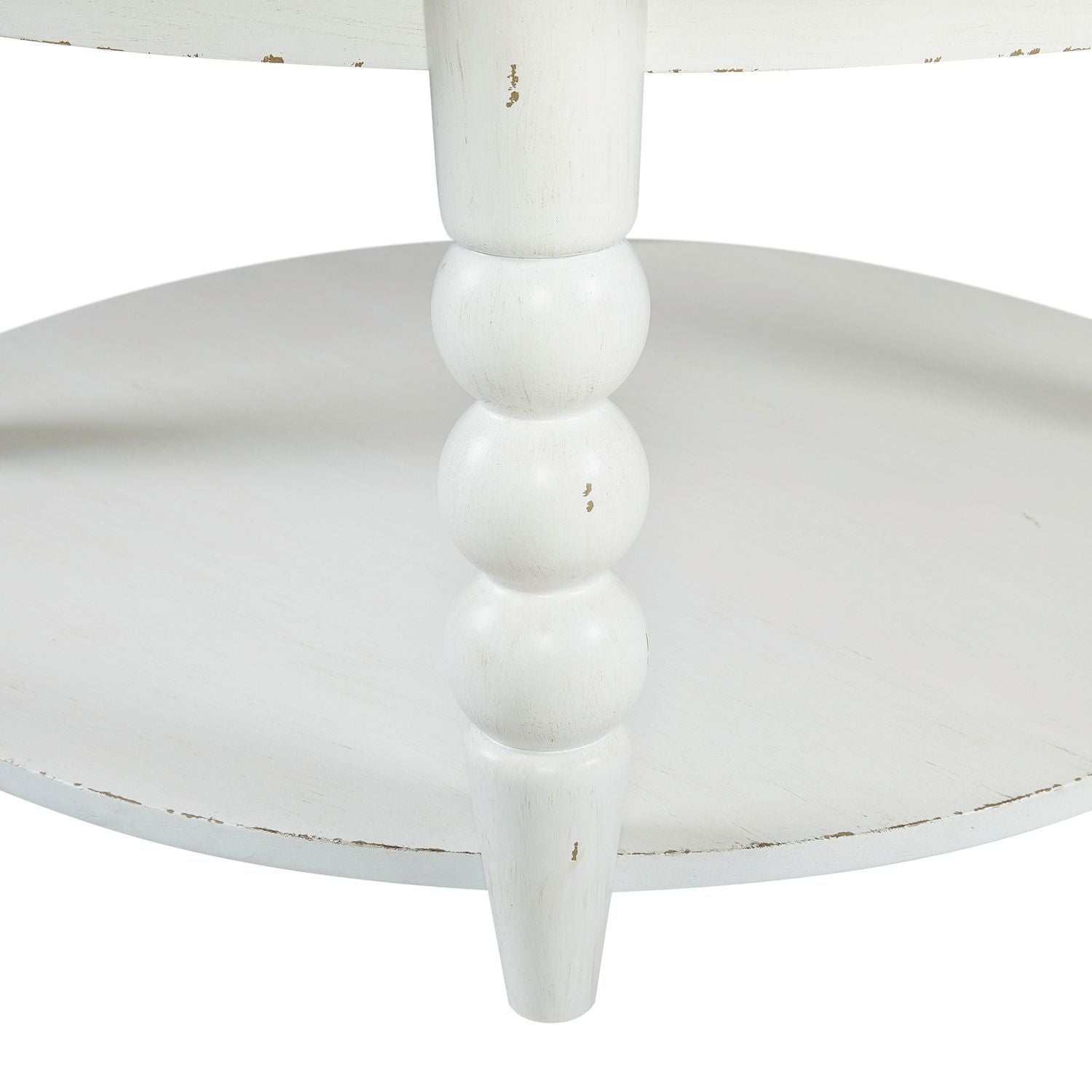Turnberry Park - Round Cocktail Table - Washed White