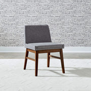 Space Savers - Upholstered Side Chair - Walnut