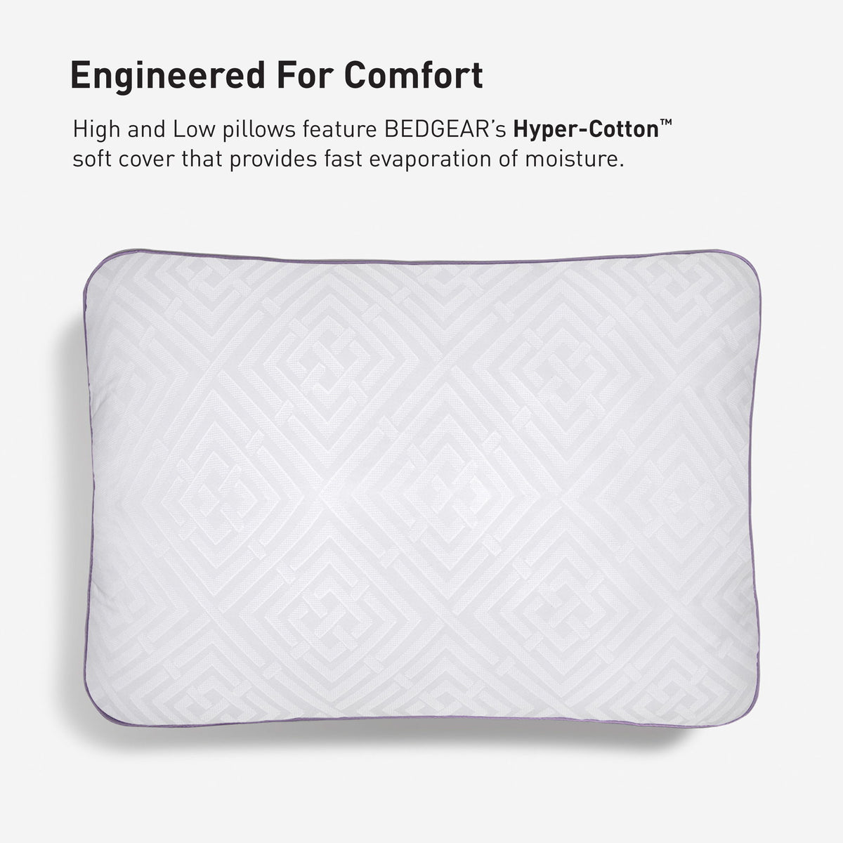 Low & High - High Pillow - White