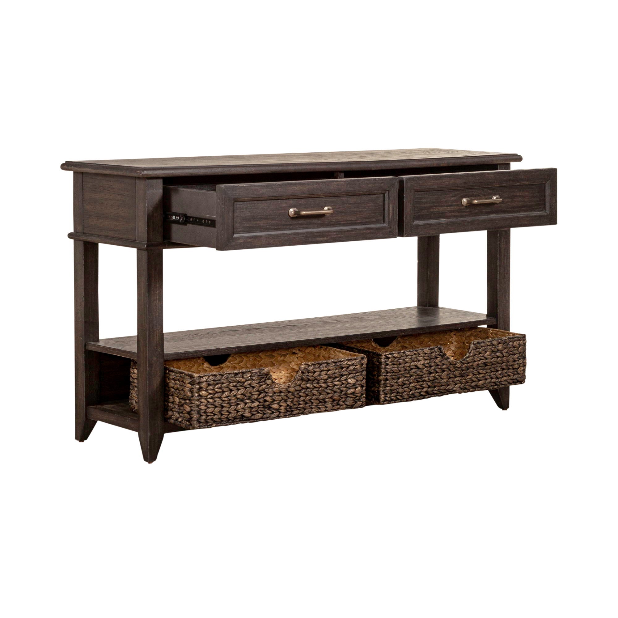 Mill Creek - 2 Drawer Sofa Table - Peppercorn