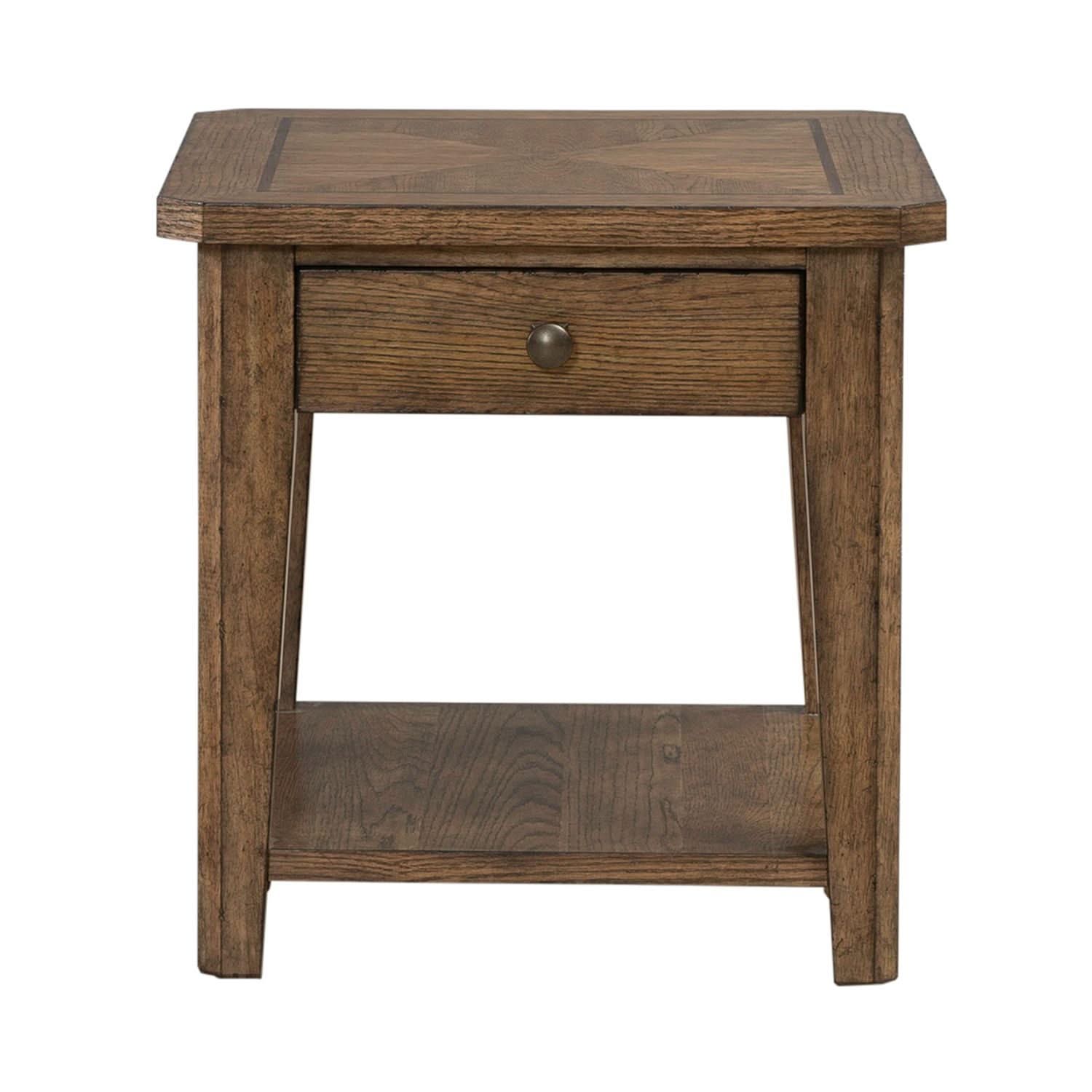 Carolina Park - End Table - Amber Brown
