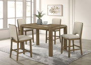 Cockrell - 5 Piece Counter Dining Room Set - Light Brown