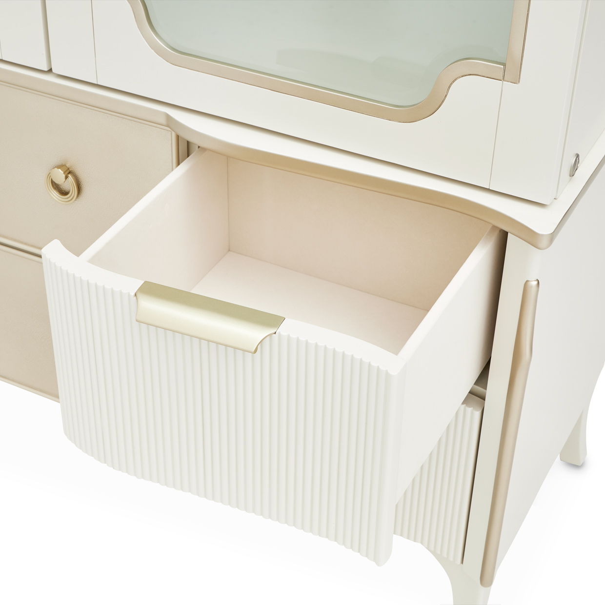 La Marisia - Display Cabinet - Creamy Pearl