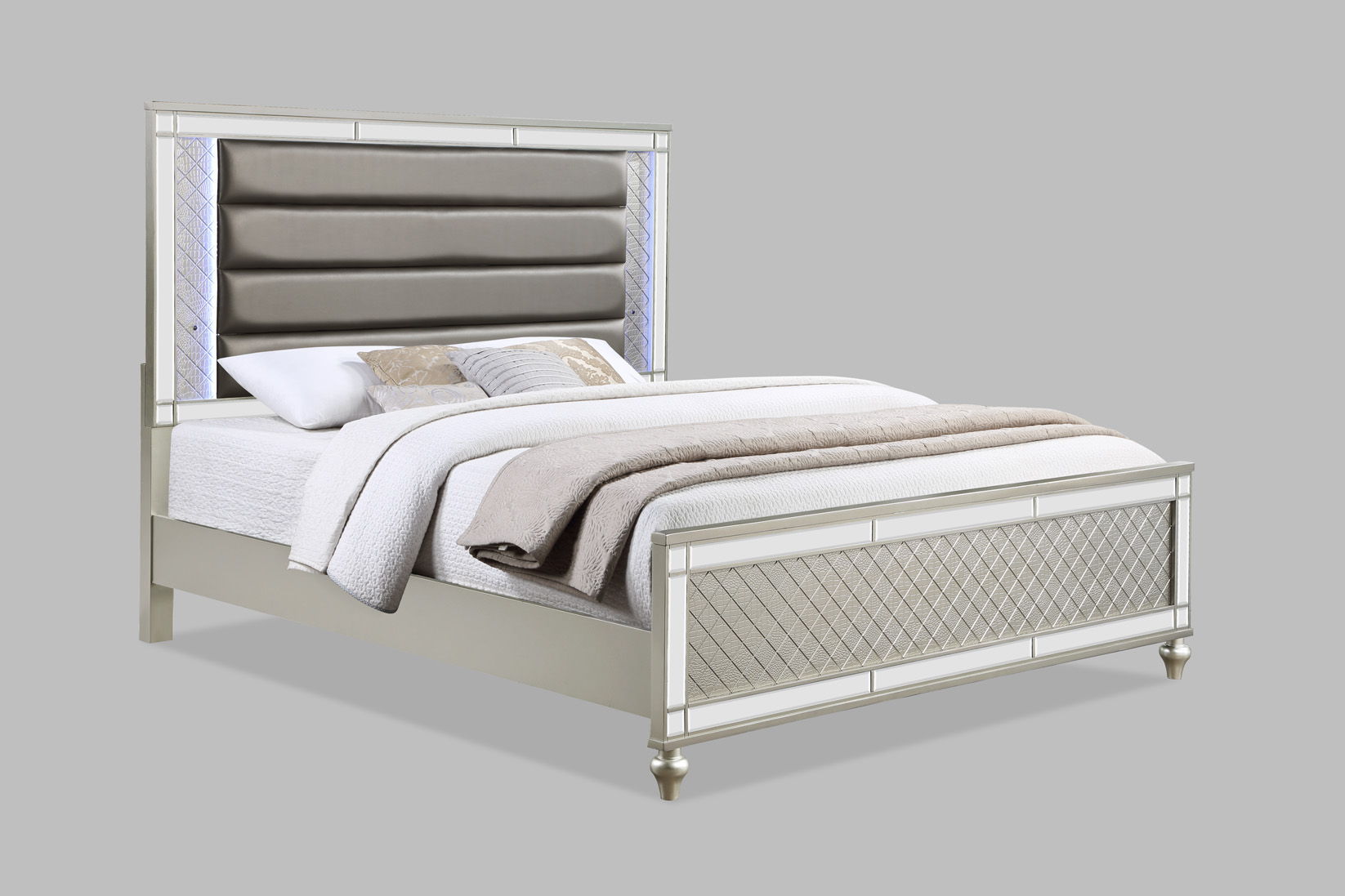 Cristian - King 5 Piece Bedroom Set - Champagne