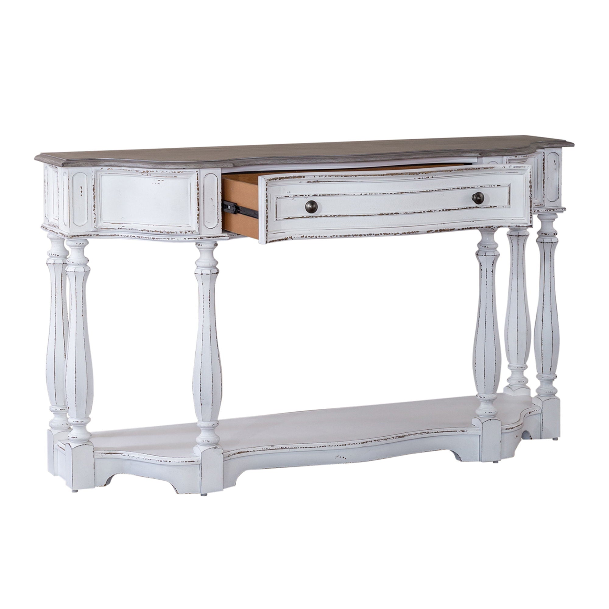 Magnolia Manor - Hall Console Table - Antique White