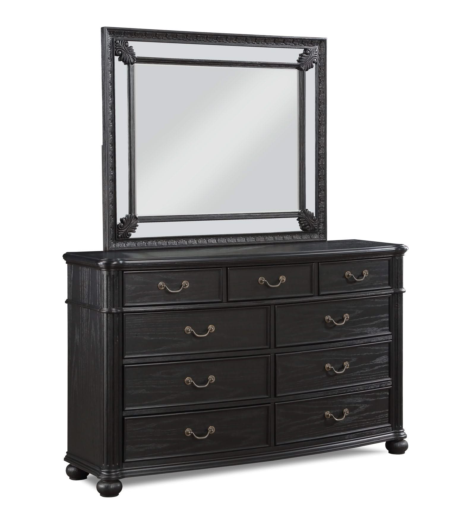 Kingsbury - Dresser And Mirror - Black