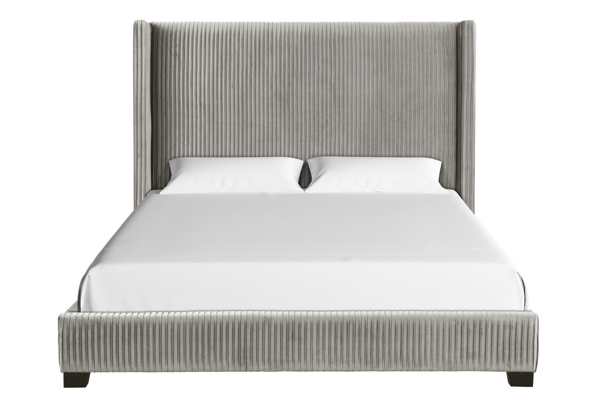 Upholstered Bed, Space-Saving Design
