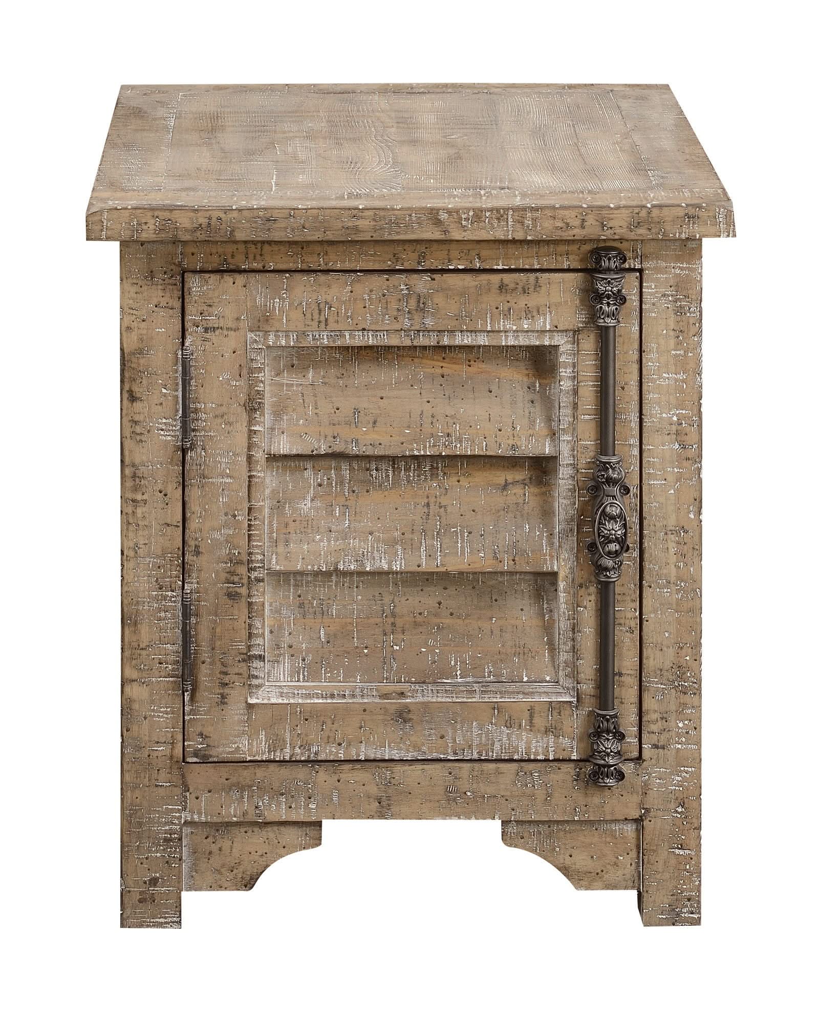 Chair Side Table - Taupe