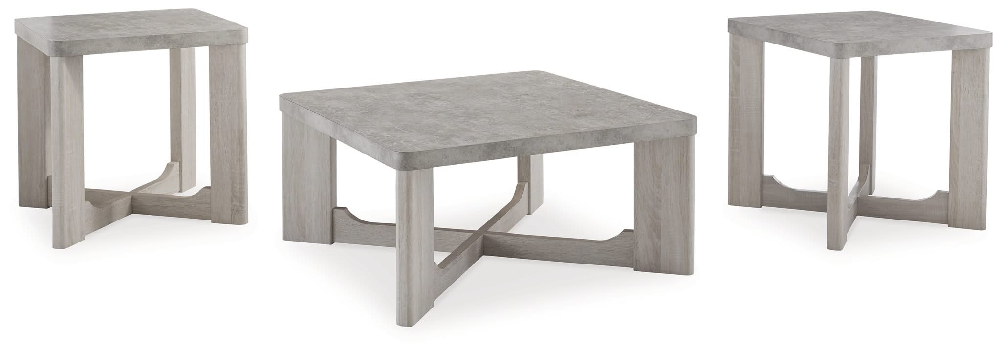 Garnilly - Occasional Table Set (Set of 3) - Whitewash