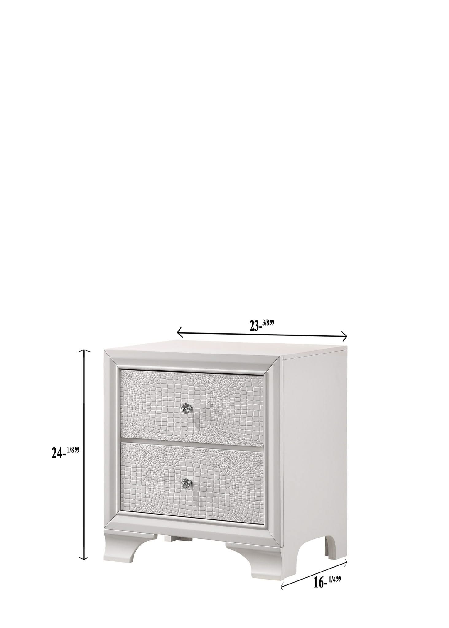 Lyssa - Nightstand - White