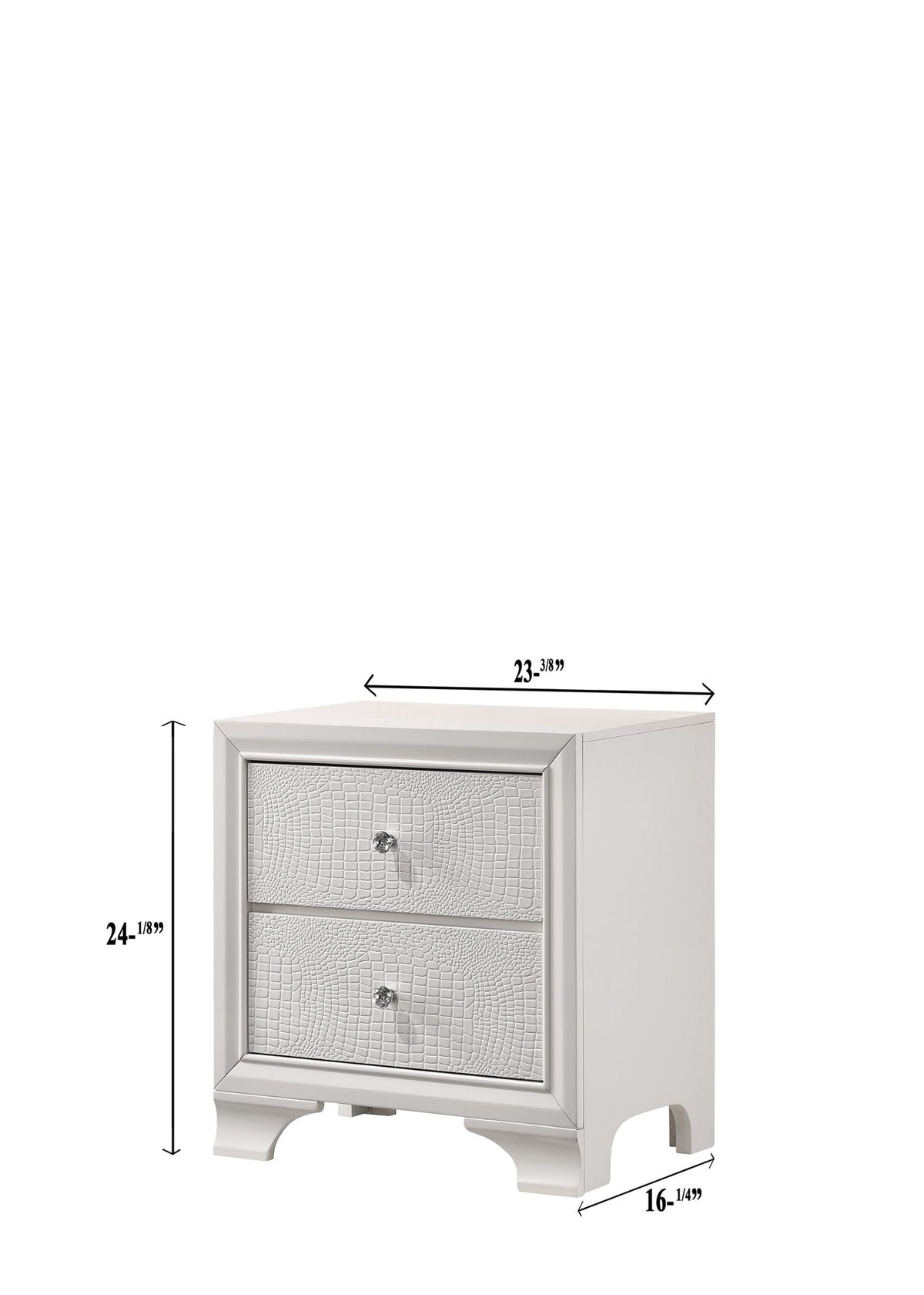 Lyssa - King 4 Piece Bedroom Set - White