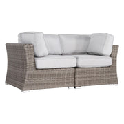 Outdoor Loveseat With Cushions - Gray / Gray Mix