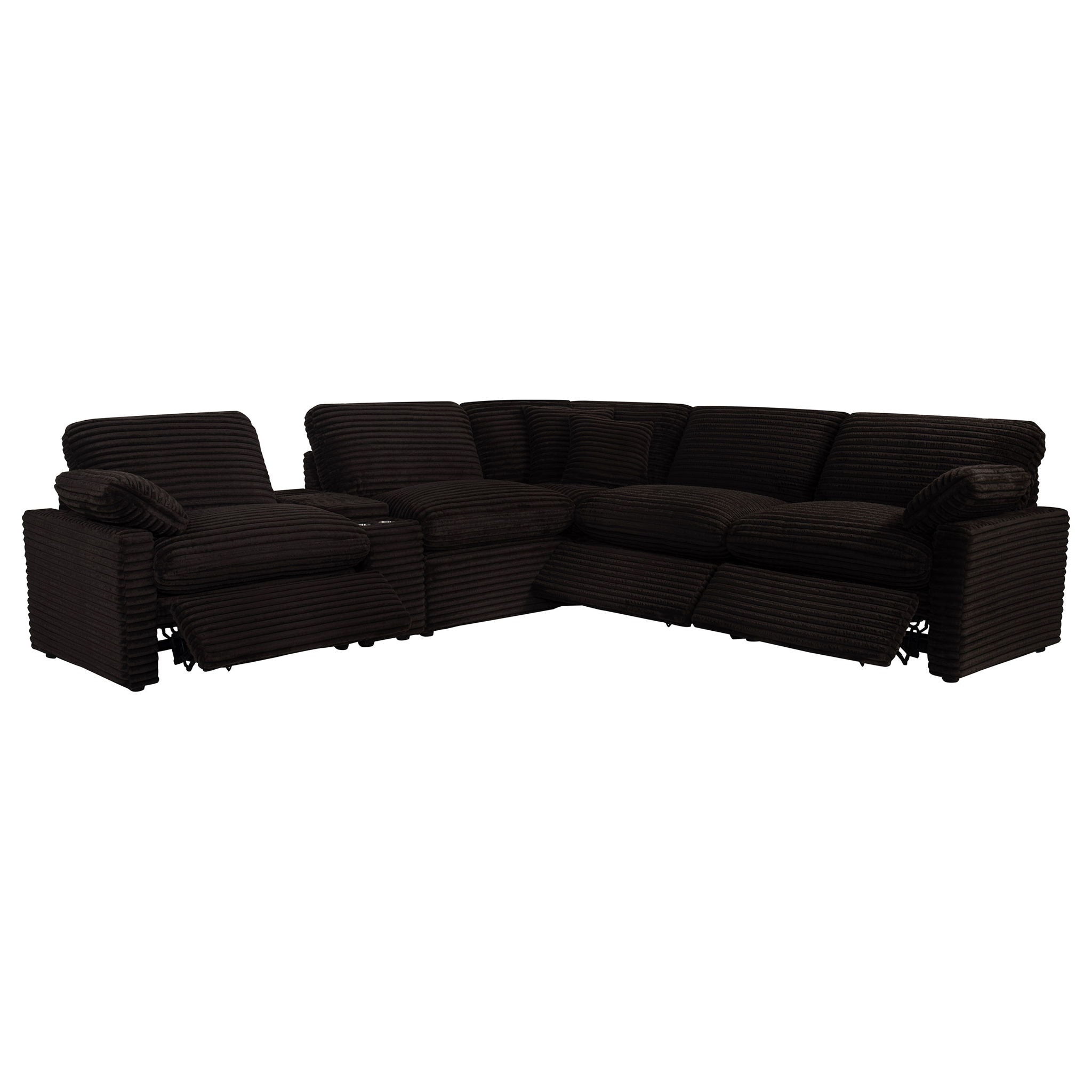 Collins 6-piece Modular Power Reclining Sectional Chocolate Brown