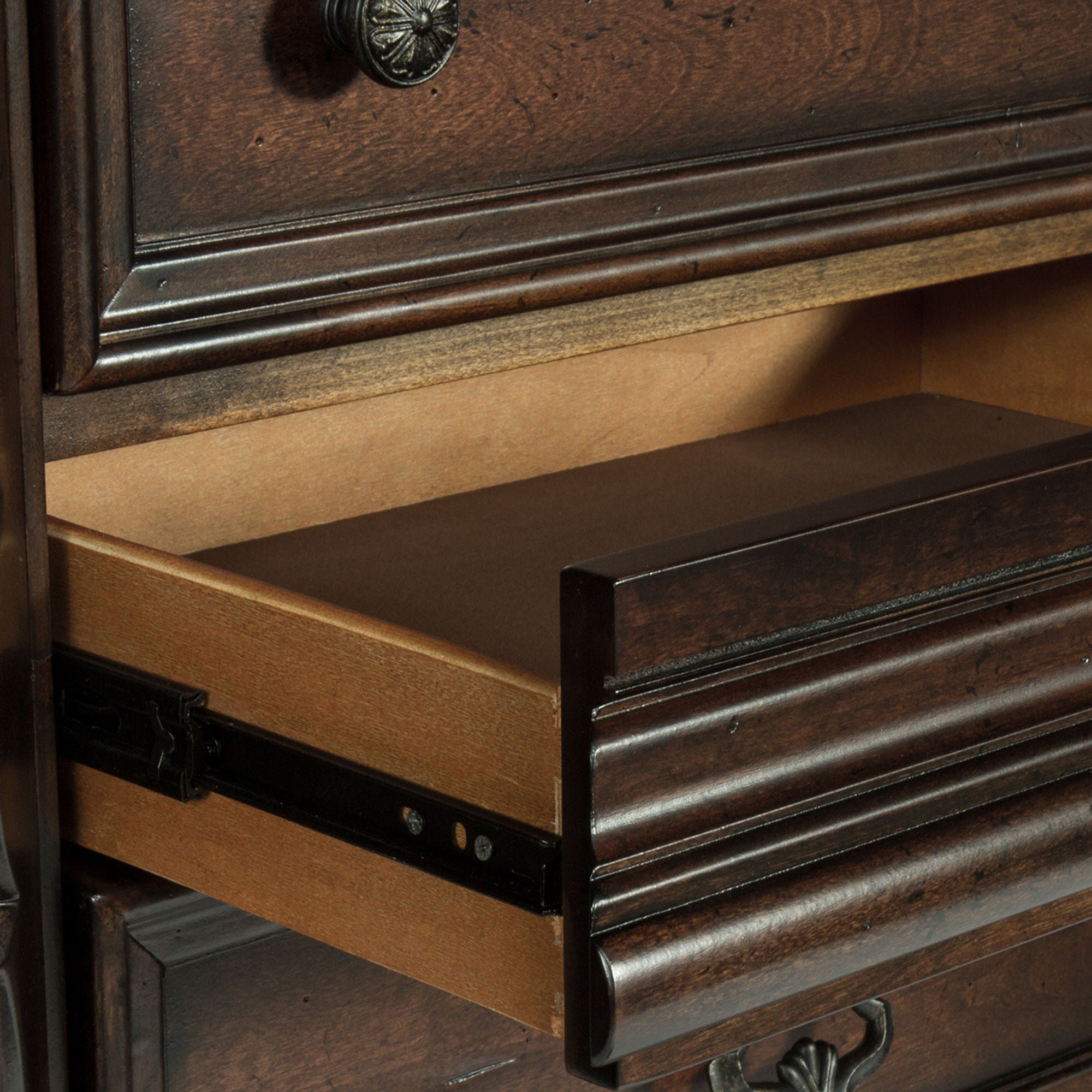 Arbor Place - Dresser & Mirror - Brownstone