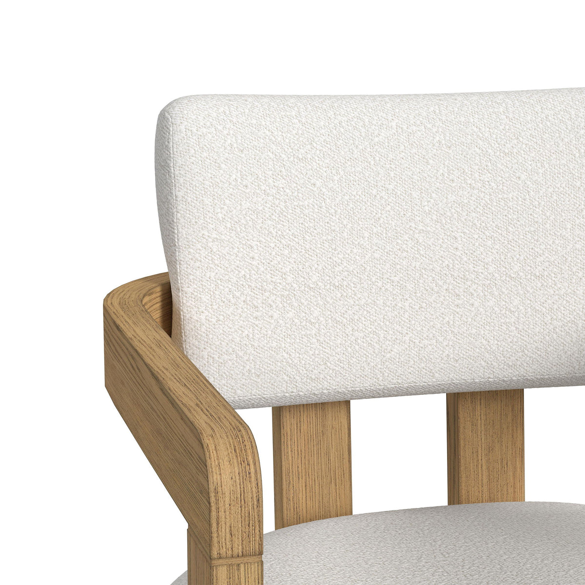 Portland - Fabric Arm Chair (Set of 2) - Natural / Snow White
