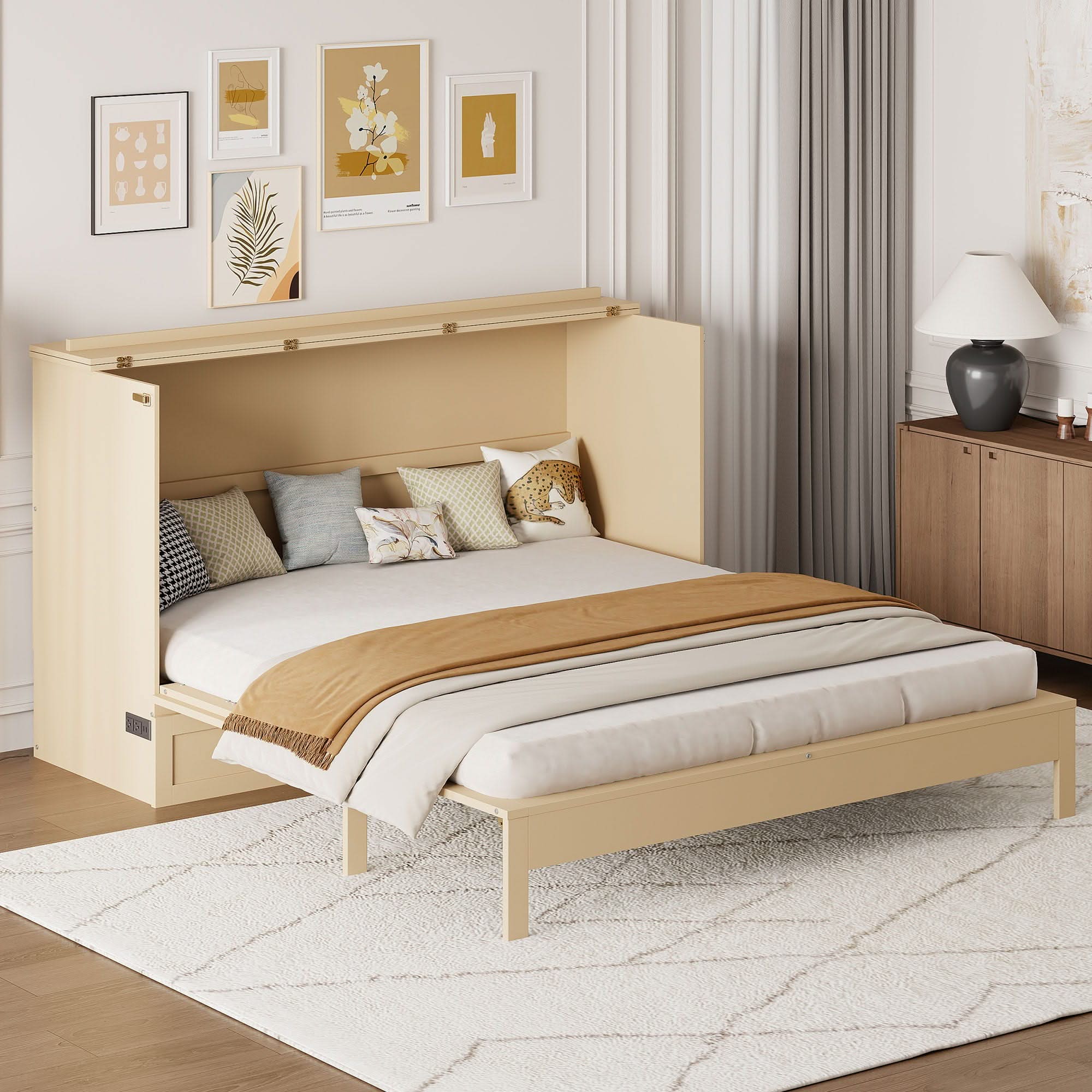 Murphy Bed With Large Drawers